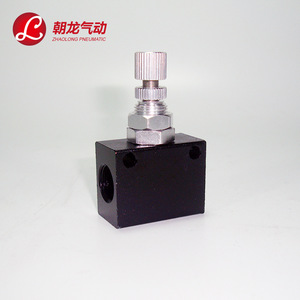 Válvula de Control de Flujo Neumática Unidireccional ZhaoLong Asc 06 08 10 15, Conexión Roscada, Aleación de Aluminio - Product Image 1