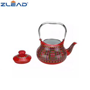 Bollitore per teiera smaltato stampato personalizzato 2L stili arabi bollitore da campeggio Emaye - Product Image 4