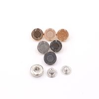 Botón a Presión de 4 Partes de Aleación de Zinc con Recubrimiento de Cobre de 12 mm, Diseño de Logotipo Personalizado OEM ODM, Cierre a Presión Simple y Ecológico para Thobe