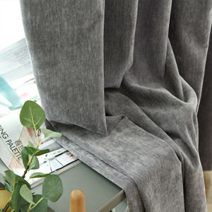 الفاخرة الساخن بيع المنسوجات المنزلية جروميت الكتان نافذة الستائر و draps لون نقي سوق قماش ستائر وعينة مجانية - Product Image 6