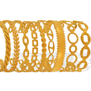 Women's Gold Tone Geometric Chain <b>Bracelets</b> <b>Set</b> Hollow Fashion Layering Party Jewelry Zinc Alloy SZ80 8 - Product Image 5