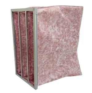 Medium efficiency fiberglass filter bag F5F6F7F8 medium efficiency fiberglass high-temperature resistant bag filter