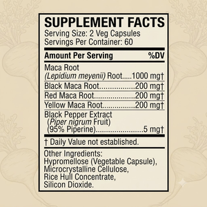 Cápsulas de Complejo de Raíz de Maca OEM ODM 1600mg 120 Unidades a Granel Marca Privada - Product Image 3
