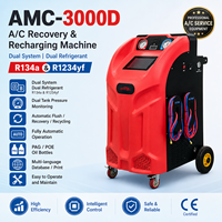 Unité de service de climatisation AMC-3000D : écran tactile de 10 pouces, double gaz, nettoyage, diagnostic et charge de réfrigérant