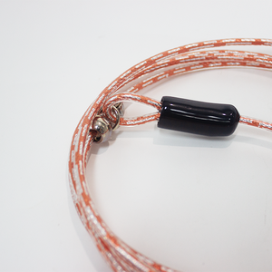 ओएम नो पुल कुत्ते प्रशिक्षण लेश वाटरप्रूफ स्टील के तार और फोम कॉलर को रिबन से सजाया गया - Product Image 2