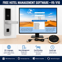 Cerradura Inteligente para Hotel Pro USB V9 V10, Cerradura Electrónica con Tarjeta RFID, Resistente al Agua, con Material de Acero Inoxidable SS304