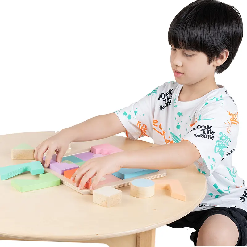 Unisex Holzwürfel 3D-Puzzle-Spielzeug ausstellbares Spielzeug Schachtel in Sets für alle Altersgruppen