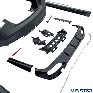 Mercedes-Benz S-Class W223 Rear Bumper Lip Bodykit ABS Tuning Style Silver A2238857101 - Product Image 3