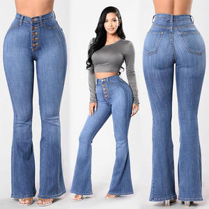 <span class=keywords><strong>Jean</strong></span> taille haute skinny coupe bootcut grande taille pour femme, écologique, respirant, vintage, qualité supérieure, pantalon de printemps, vente <span class=keywords><strong>en</strong></span> gros - Product Image 2