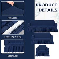 Housse de canapé extensible lavable avec bords élastiques, protection complète, adaptée aux animaux domestiques, résistante aux rayures, respirante, en tissu doux, pour salon
