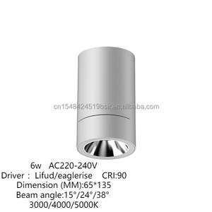 Lámparas de Techo Empotradas de 6W, CRI 90/95, Antideslumbrantes, Regulables, 3000K, LED Inteligente, Aluminio, Modernas, Ligeras, para Hogar y Oficina - Product Image 2