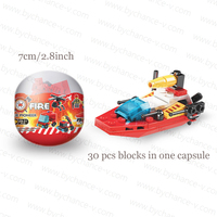 Jouet capsule surprise en plastique pour distributeur automatique à monnayeur, blocs de construction de véhicules urbains DIY, en promotion