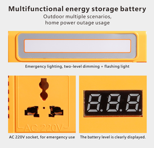 Portable Power Station <b>Generator</b> 220V Battery Backup Power Supply with USB AC LED <b>Solar</b> Input for Outdoor Emergency Use - Product Image 5