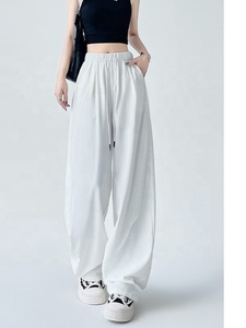 Pantalones Anchos Plisados de Seda de Hielo Casuales - Product Image 2