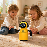 Robot interactif avec commande vocale et par applaudissement, marche et tourne avec son, bras articulés, yeux LED, pour enfants de 3 ans et plus, cadeaux