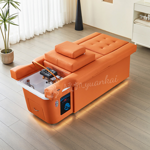 Lit de Lavage Électrique Spa Japonais avec Repose-Tête Relevable et Massage des Pieds, Table de Spa pour Usage en Salle de Bain - Product Image 6