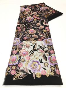 Đa màu sắc vải tuyn vải đa màu sequin Vải đôi <span class=keywords><strong>Net</strong></span> sequin ren - Product Image 3