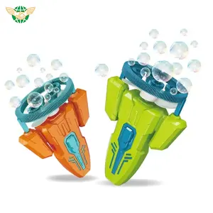 Bubbles in bubble shooter blower toys summer outdoor kids handheld battery operated automatic bubble gun with fan