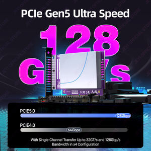 Adaptor JEYI Factory U.2 PCIe 5.0 128Gbps Gen5 X4/X8/X16 Kartu Berkualitas Tinggi Kecepatan Tinggi Mendukung SSD Multi-Ukuran Penyimpanan 128GB 1 - Product Image 2