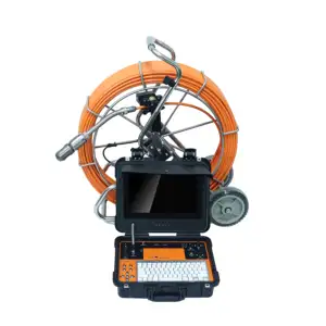 GRANFOO 360 degree rotation 50 mm pipe inspection camera drain camera for sewer with transmitter function