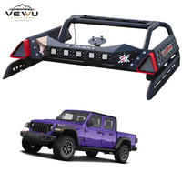 Arceau de sécurité pour pick-up JEEP Gladiator 2020-2026 avec éclairage LED, faisceau de câblage, acier au carbone, 4x4, pour le transport de charges, tout-terrain