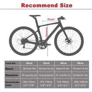 Vélo de route Blaze8.0 T800 entièrement en carbone, 22 vitesses, freins à disque Shimano <span class=keywords><strong>Ultegra</strong></span> <span class=keywords><strong>R8000</strong></span>, 700C, vélo de course, 50/53/56/58 cm - Product Image 5