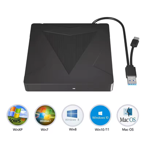 Mô Hình Mới Nhất Hỗ Trợ SD/TF CD Nhà Văn Đầu Đốt Ổ Đĩa Quang <span class=keywords><strong>USB</strong></span> 3.0 Bên Ngoài DVD Player Card Reader Ổ Đĩa Di Động - Product Image 2