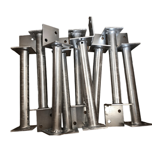 Support de poteau de clôture soudé galvanisé à chaud, support en L pour béton, connecteur de bois, ancrage de poteau - Product Image 4