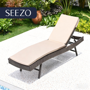 <span class=keywords><strong>Chaise</strong></span> longue <span class=keywords><strong>de</strong></span> <span class=keywords><strong>jardin</strong></span> en rotin moderne <span class=keywords><strong>de</strong></span> Dubaï, pour piscine, plage, hôtel, usage commercial, luxe, <span class=keywords><strong>blanche</strong></span>, portable - Product Image 3