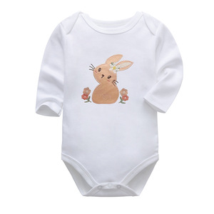 Liquidation vente sur décontracté et mignon été infantile barboteuse à manches courtes tricoté combinaison avec motif de dessin animé ODM bébé vêtements - Product Image 5
