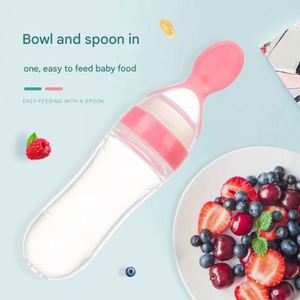 Cuillères pour bébé en silicone sans BPA avec couvercle anti-poussière, biberon pour aliments complémentaires avec sac, pièces et accessoires - Product Image 2