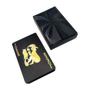 Cartes à jouer fines noires personnalisées de haute qualité <span class=keywords><strong>en</strong></span> PET, <span class=keywords><strong>dollars</strong></span>, euros, poker, jeu de couple - Product Image 5