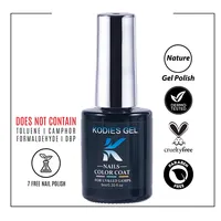 KODIES-Vernis à ongles en gel UV personnalisé avec logo de marque privée, fournisseur de cosmétiques, autocollant de personnalisation, marque de vernis à ongles