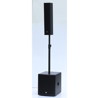 DBK 15 ''haut-parleur actif Subwoof bidirectionnel 10*3.5 pouces système de colonne alimenté ensemble line array équipement de système de son actif PA