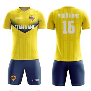 उच्च गुणवत्ता अनुकूलित डिजाइन फुटबॉल वर्दी खेलों जल्दी सूखी फुटबॉल टीम के प्रशिक्षण पहनने सस्ते फुटबॉल जर्सी सेट - Product Image 3