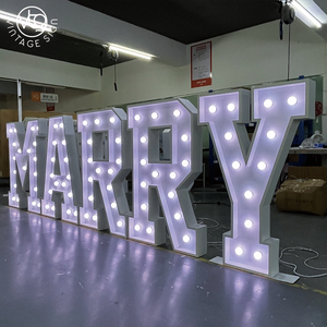 ตัวอักษรไฟ LED สีขาวขนาดใหญ่ 4 ฟุต "MARRY <span class=keywords><strong>ME</strong></span>" พร้อมหลอดไฟสำหรับตกแต่งขอแต่งงาน - Product Image 4