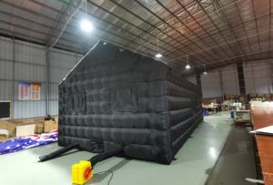 Tente <span class=keywords><strong>Gonflable</strong></span> Géante Cube Noir Portable LED Boîte <span class=keywords><strong>de</strong></span> <span class=keywords><strong>Nuit</strong></span> Disco pour Événements - Commercial Arrière-cour Adulte - Product Image 3