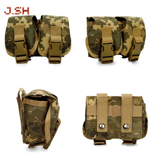 JSH 1000D Nylon Outil Munitions Sac Molle Tactique Double Main <span class=keywords><strong>Grenade</strong></span> <span class=keywords><strong>Frag</strong></span> Pouch pour Tactique Gilet Accessoire CS Jeu - Product Image 5