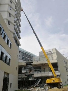 Elevador de neumáticos sólidos XCM G XGS28, telescópico de 28m, plataforma de trabajo aéreo - Product Image 2