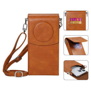 Ranuras para tarjetas de crédito Llevar Crossbody Power Bank batería pu bolsa de cuero para Apple Vision <span class=keywords><strong>Pro</strong></span> - Product Image 5