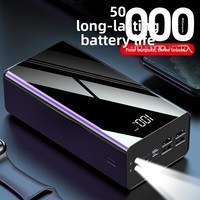 Batterie externe transfrontalière en gros, grande capacité 30000mAh, charge rapide 2A, personnalisable, en plastique