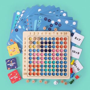 Juego de Mesa Educativo de Madera para Niños Pequeños, Aprendizaje Temprano de Sumas y Multiplicaciones, Juegos de Matemáticas 9x9 para Niños de 8 a 12 Años - Product Image 3