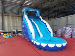 3*7เมตรพีวีซีเกรดการค้ากระโดดปราสาทเป่าลมพร้อมสไลด์ - Product Image 3