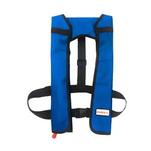 Chaleco DE TRABAJO inflable manual, chaleco salvavidas, anillo de acero inoxidable para línea de seguridad, seguridad de natación y flotadores