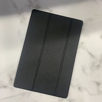 Étui pour tablette Samsung S9 Ultra 14,6 pouces, dos transparent, trois volets, porte-stylet, étui en cuir