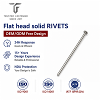 Rivets plats personnalisés TianFang pour fixations de pont marin, en acier inoxydable passivé, conception OEM ODM et approvisionnement en gros