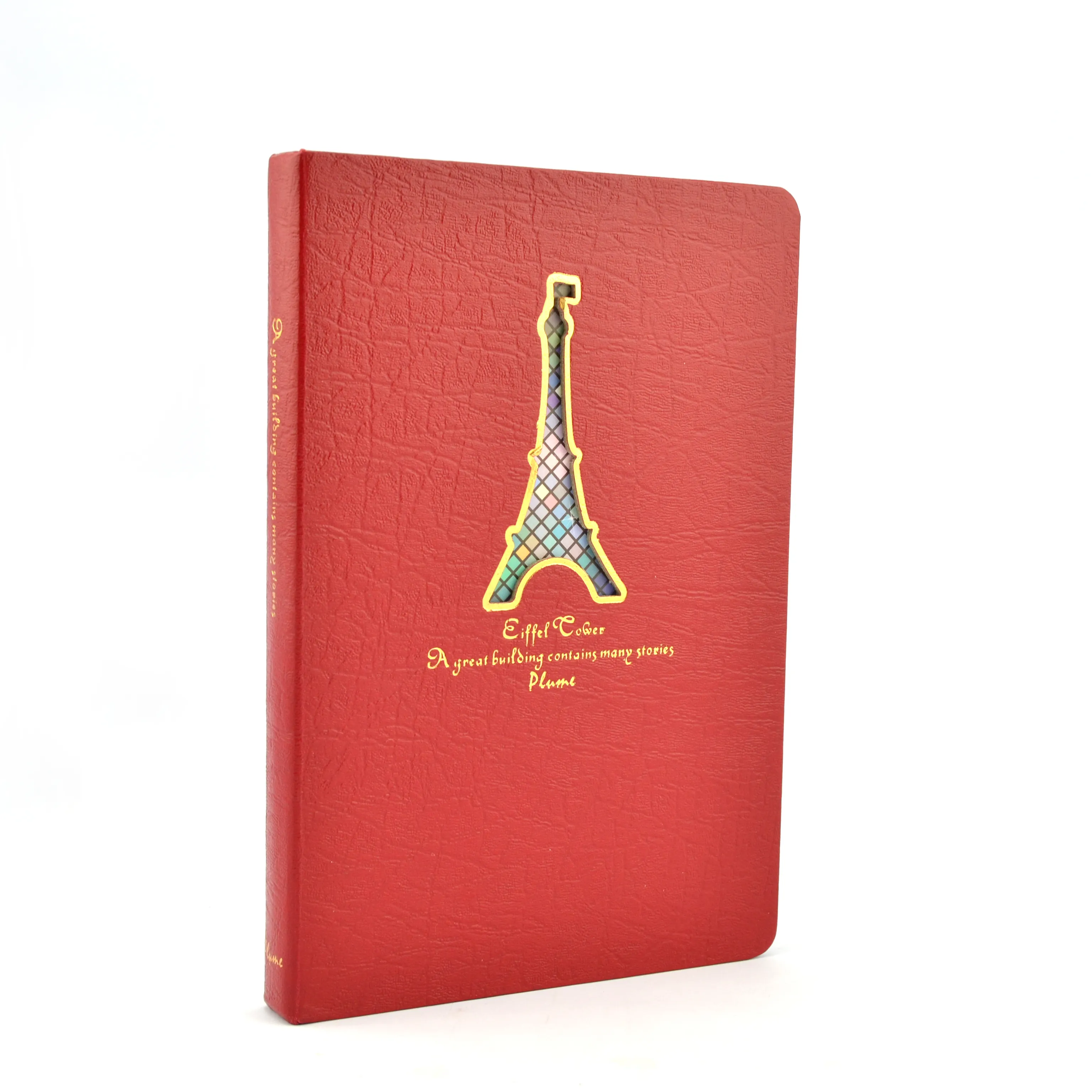 2023 KJIN Großhandel Advanced Office Business Notebooks hochwertige Hardcover Tagebuch Buch rot fantastische Welt Gebäude Notizbuch