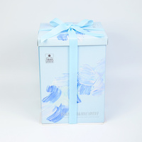 Boîte cadeau de luxe pour gâteaux, qualité alimentaire, service OEM, avec ruban, couleur et impression de logo personnalisées, emballage en carton en gros