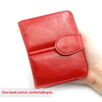 Dompet Pendek Wanita Baru Modis Kasual Sederhana Clutch Resleting Slot Kartu Multi-Kartu Tempat Kartu Dompet Koin PU Poliester Grosir
