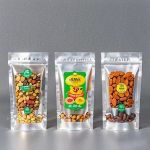Custom Printed Cookies Packaging <b>Bags</b> Stand up Smell Proof Food Plastic <b>Bags</b> Zipper Seal for Cookies Biscuit Nuts With Window - Product Image 4